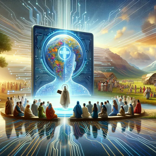 Image of: I asked AI how it could help Christians share more Jesus with more people.